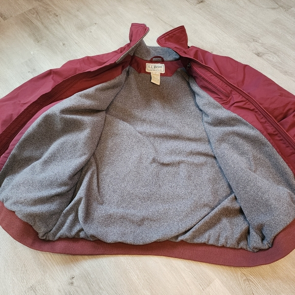 Mens L.L. Bean Red Bomber Thinsulate Jacket Size XL - Picture 7 of 8